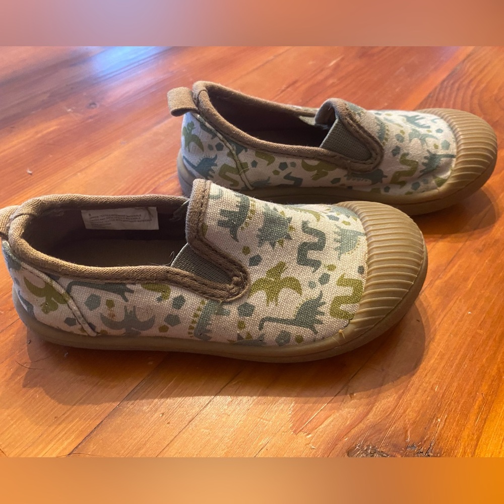 Cat & Jack toddler boy dinosaur slip ons
